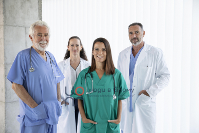 A variety of medical clothing: from gowns to work suits