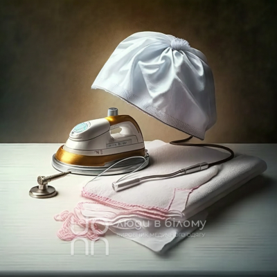 How to properly iron a medical cap?