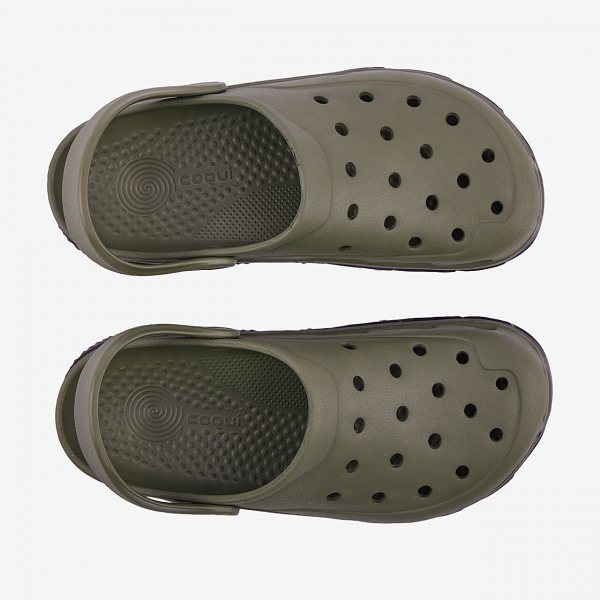 Взуття чоловіче  Клогі COQUI 6431 (Army/Green/Black) хакі - фото 3 